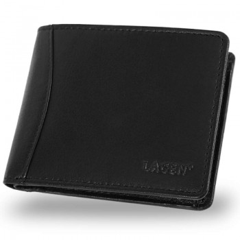 Pánska čierna kožená peňaženka (PPN253)