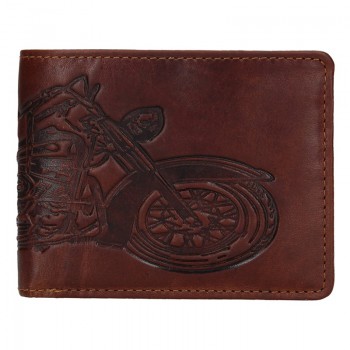 Pánska kožená peňaženka pre motorkárov (PPN258)