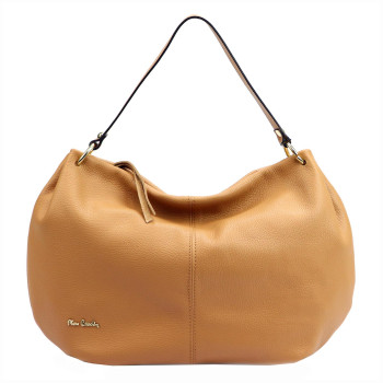 Kožená kabelka Pierre Cardin hnedá KZ45556