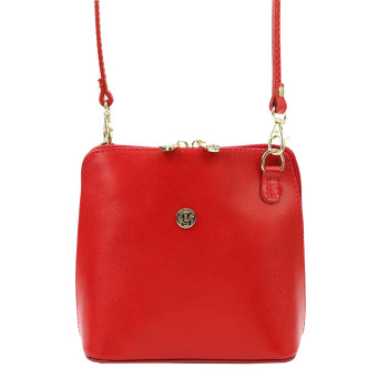 Kožená kabelka Gregorio červená KZ46737