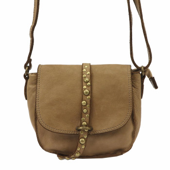 Kožená kabelka VS taupe KZ47115