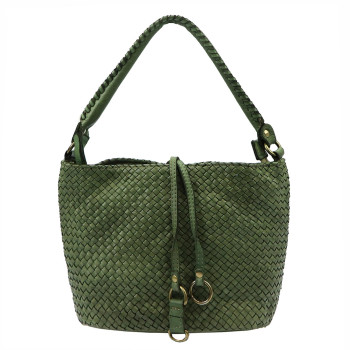Kožená kabelka VS zelená KZ47389