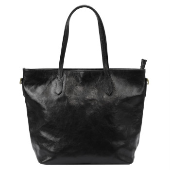 Kožená kabelka Marco čierna KZ47866