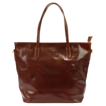 Kožená kabelka Marco hnedá KZ47867