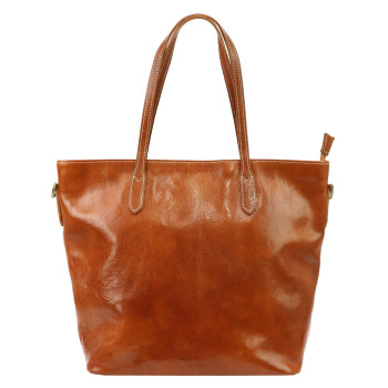 Kožená kabelka Marco hnedá KZ47869