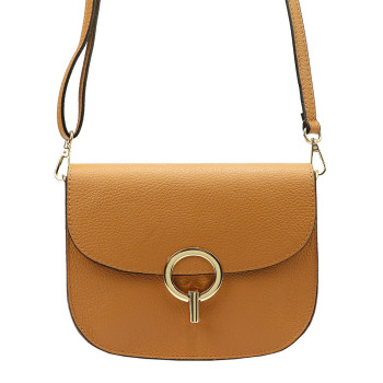 Kožená kabelka Luka hnedá KZ48091