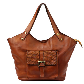 Kožená kabelka VS hnedá KZ48242