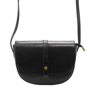 Kožená kabelka Gregorio čierna KZ48248