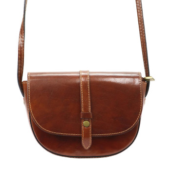 Kožená kabelka Gregorio hnedá KZ48251