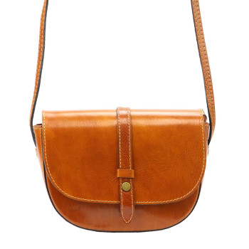 Kožená kabelka Gregorio hnedá KZ48252