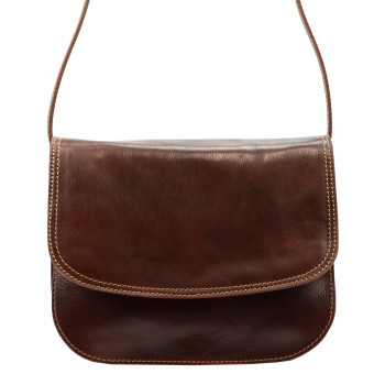 Kožená kabelka Florence hnedá KZ48623