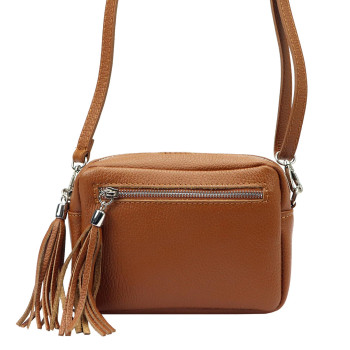 Kožená kabelka Luka camel-2 KZ48672
