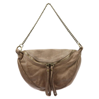 Kožená kabelka VS taupe KZ48882