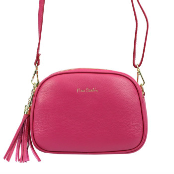 Kožená kabelka Pierre Cardin fuchsiová KZ41665