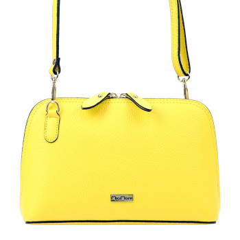 Kožená kabelka MiaMore žltá KZ45906