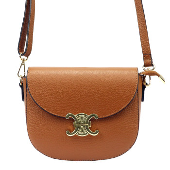 Kožená kabelka Luka hnedá KZ49490