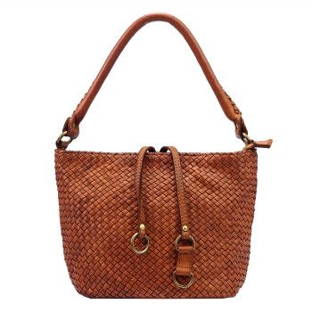 Kožená kabelka VS hnedá KZ47119