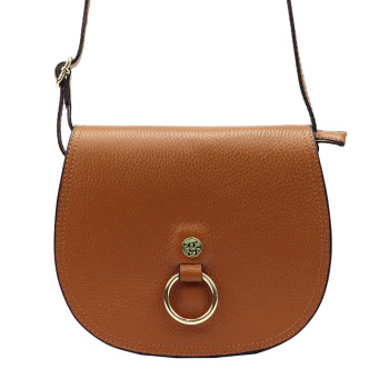 Kožená kabelka Gregorio hnedá KZ49802