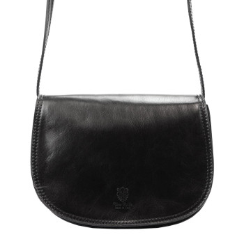 Kožená kabelka Florence čierna KZ48230