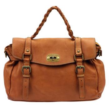 Kožená kabelka VS hnedá KZ49834