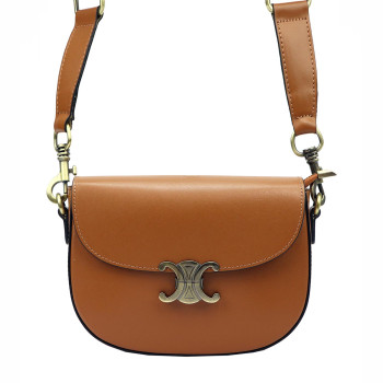 Kožená kabelka Luka hnedá KZ50404