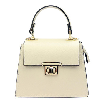 Kožená kabelka Luka béžová KZ50832