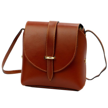 Kožená kabelka Gregorio hnedá KZ51669