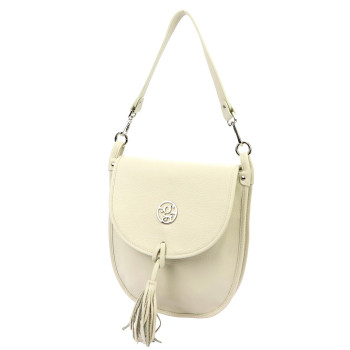 Kožená kabelka Gregorio béžová KZ51435