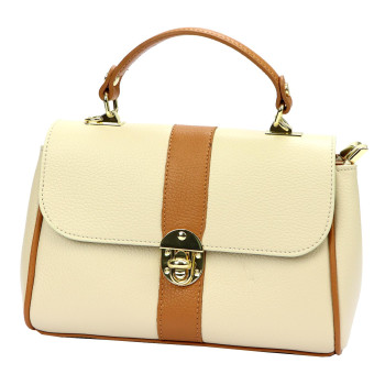 Kožená kabelka Luka hnedá KZ51810