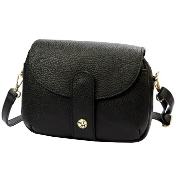 Kožená kabelka Gregorio čierna KZ51834