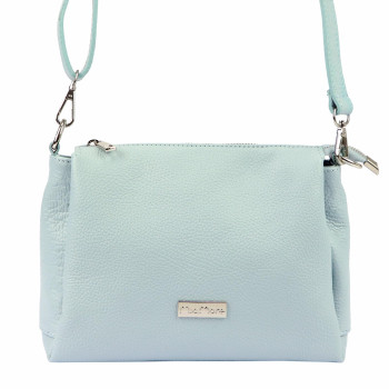 Kožená kabelka MiaMore modrá KZ41368