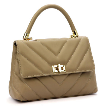 Kožená kabelka Luka taupe KZ52252