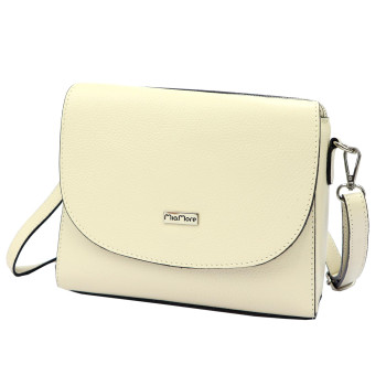 Kožená kabelka MiaMore béžová KZ52263