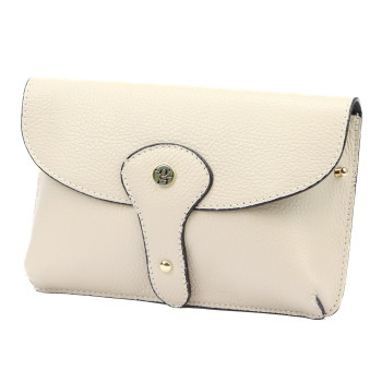 Kožená kabelka Gregorio béžová KZ50845