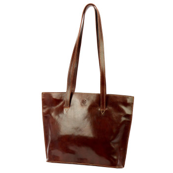 Kožená kabelka Florence hnedá KZ53701