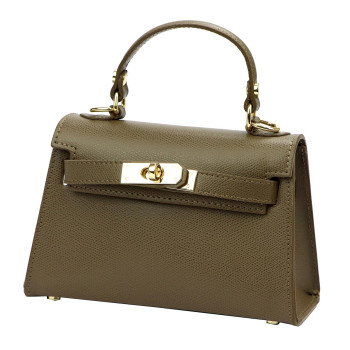 Kožená kabelka Luka taupe KZ53010