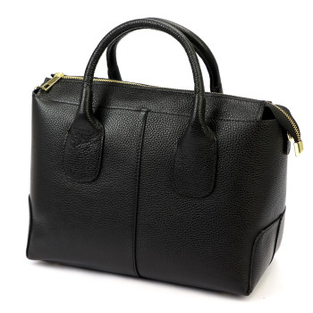 Kožená kabelka Luka čierna KZ54519