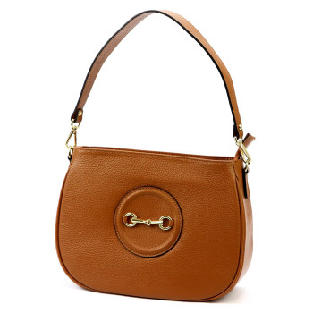 Kožená kabelka Luka hnedá KZ54526