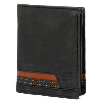 Pánska kožená peňaženka Nordee čierna KZ54405