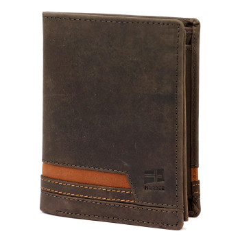 Pánska kožená peňaženka Nordee hnedá KZ54406