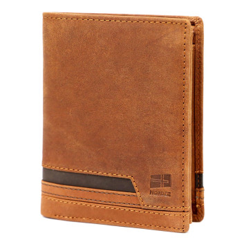 Pánska kožená peňaženka Nordee hnědá KZ54407