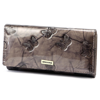 Dámska kožená peňaženka Gregorio sivá KZ52665