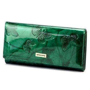 Dámska kožená peňaženka Gregorio zelená KZ52666