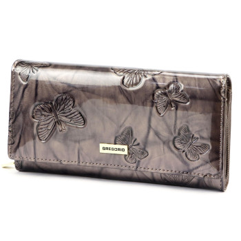 Dámska kožená peňaženka Gregorio sivá KZ52671