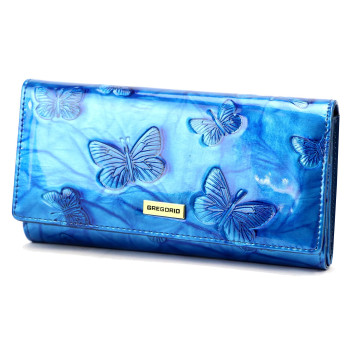 Dámska kožená peňaženka Gregorio modrá KZ52674