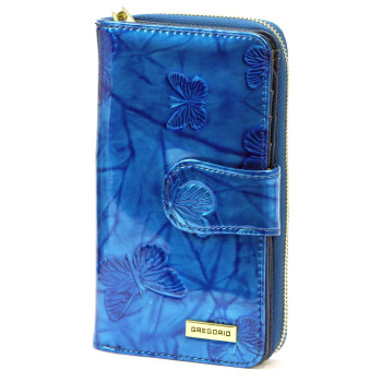 Dámska kožená peňaženka Gregorio modrá KZ52695