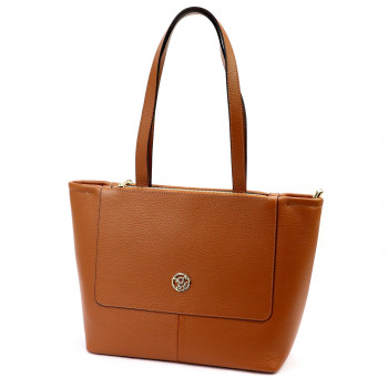 Kožená kabelka Gregorio hnedá KZ54839