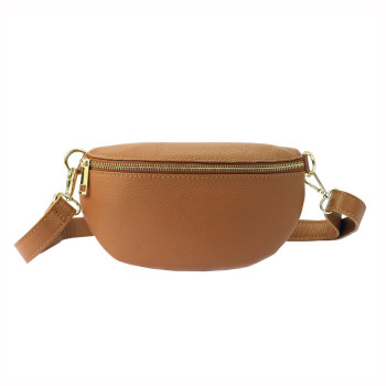 Dámska kožená taška Patrizia béžová KZ54682