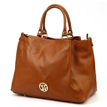 Kožená kabelka Gregorio hnedá KZ55119