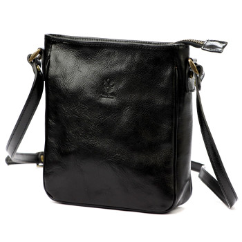 Kožená kabelka Florence čierna KZ55834